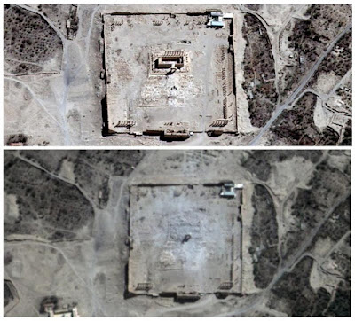 Σχεδόν πλήρης η καταστροφή του δεύτερου ναού στην Παλμύρα - εικόνες