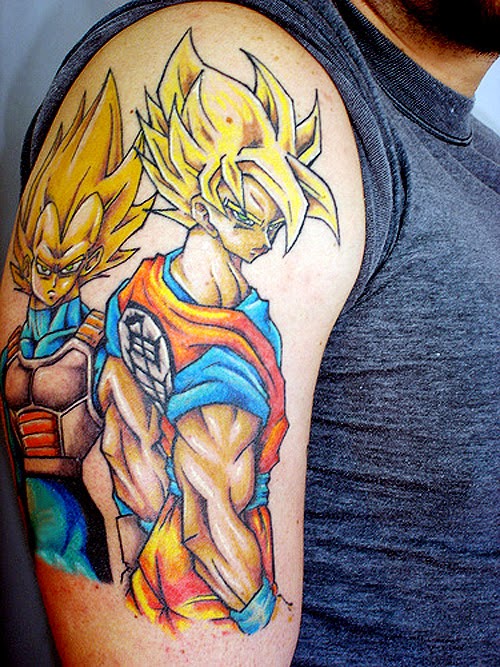 tattoo gallery for men: Dragon Ball Z Goku Tattoo