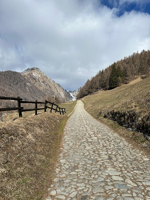 Start of trail 165 to Val Cané