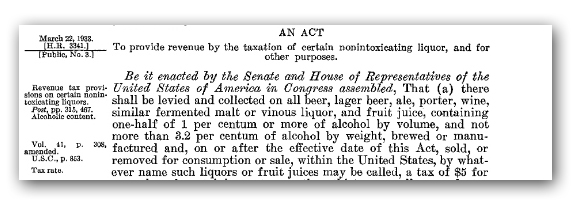 Text of Cullen-Harrison Act