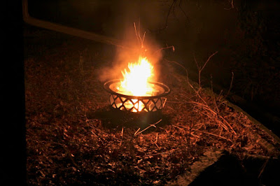 a Winter Solstice celebratory fire