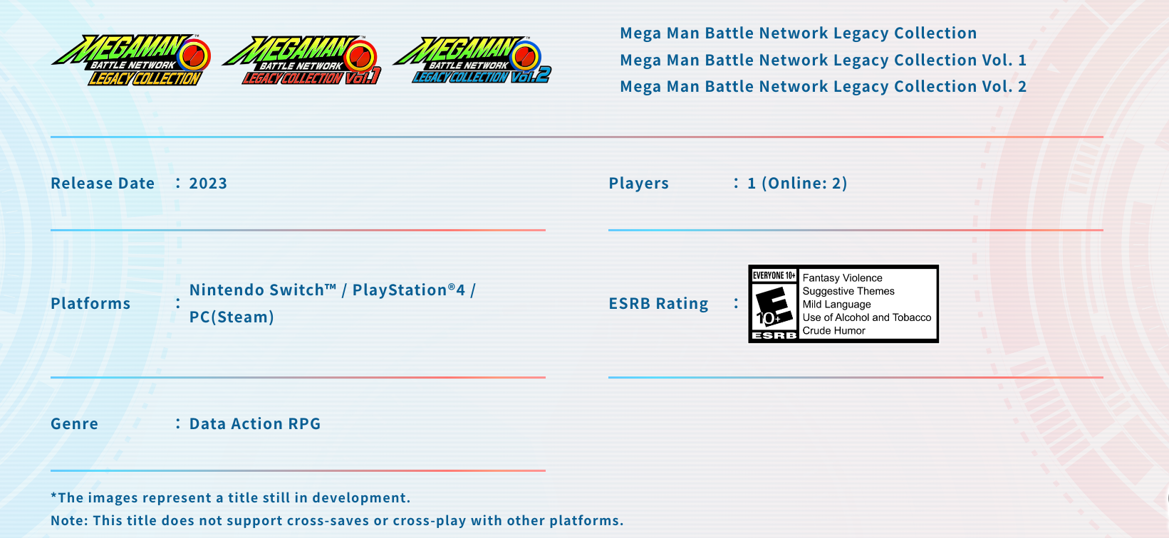 Mega Man Battle Network Legacy Collection Vol. 2 for Nintendo Switch -  Nintendo Official Site