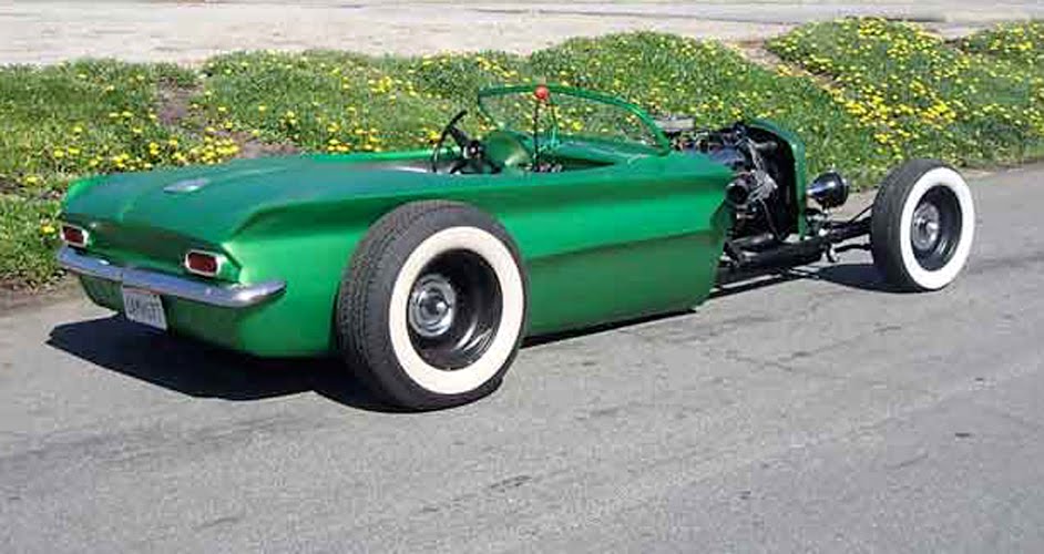 The above green car looks like a new idea in rat rods take a newer than 