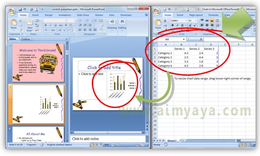 Kita biasa memakai grafik untuk menunjukan keadaan data yang kita miliki Cara Membuat Chart/Grafik di Slide Powerpoint