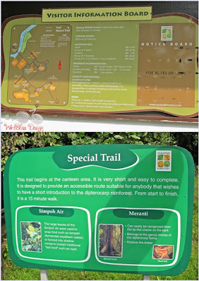 Information Board at Matang Wildlife Centre