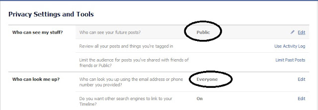 facebook public privacy