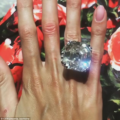 Russian businessman gifts his wife £7million diamond ring to celebrate their 5th wedding anniversary 