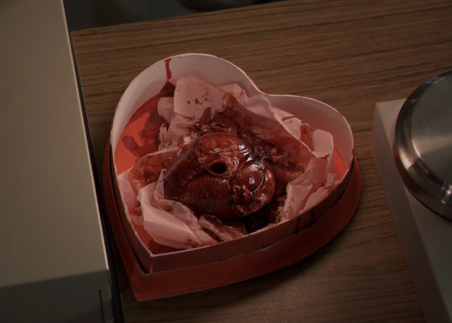 Cuore in scatola a forma di cuore in "My Bloody Valentine" (2009)