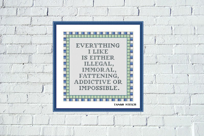 Everything I like funny sarcastic quote cross stitch pattern