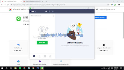 daftar line lewat web