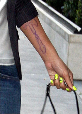 Rihanna Star Tattoo Ear