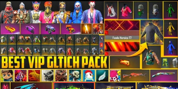 Free Fire No Password Vip Glitch Pack Data Config Zip File FF 