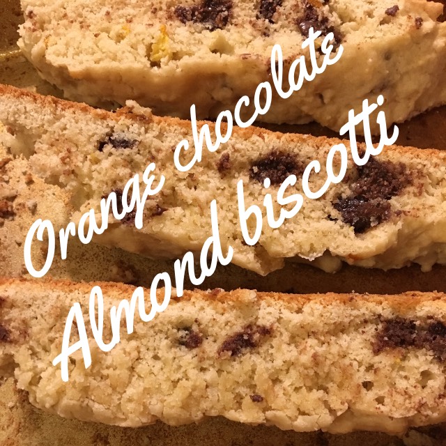 Beauty Begins with Biscotti: Orange Almond Chocolate Biscotti