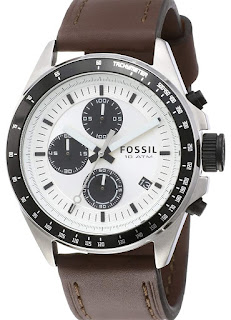 It is an Image of Fossil Chronograph White Dial Men's Watch