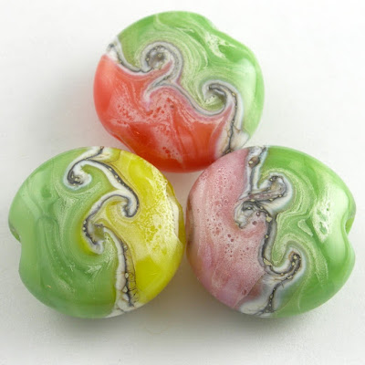 Devitrified Reichenbach Mystic Lampwork Glass Beads