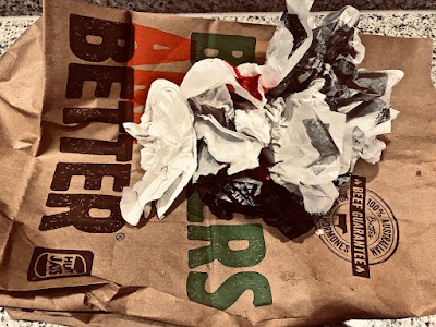 Melbourne Airport, Hungry Jacks, paper bag