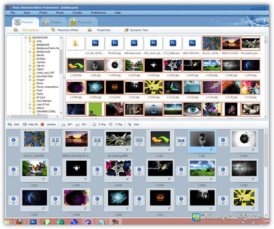 Tampilan AnvSoft Photo Flash Maker Professional 5.53