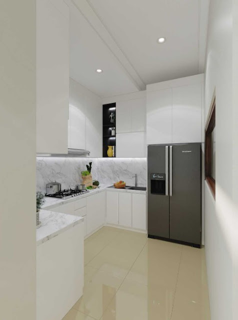 white minimalist kitchen design