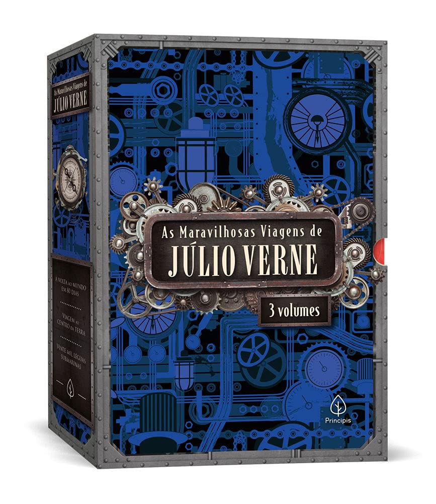 AS MARAVILHOSAS VIAGENS DE JÚLIO VERNE - BOX COM 3 LIVROS 