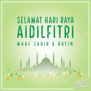 Wishing a Selamat Hari Raya Aidilfitri 2018 @ Olive Garden Malaysia