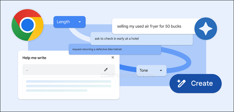 ميزة Help Me Write في جوجل كروم