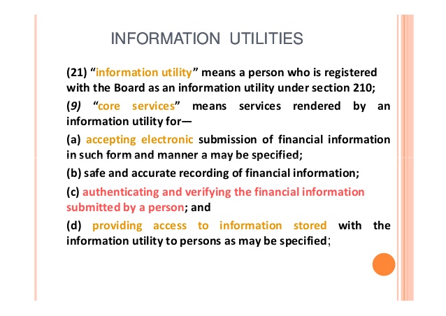 WHAT IS AN INFORMATION UTILITY?