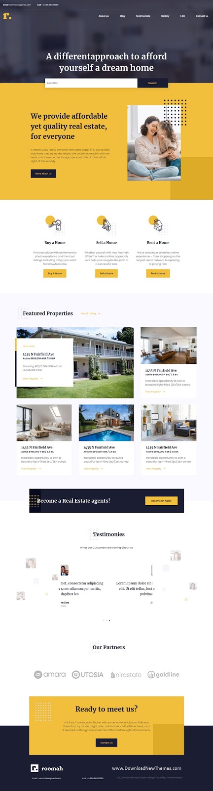 Real Estate Agent Elementor Template 