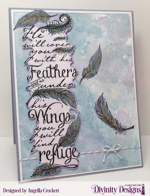 Divinity Designs Find Refuge and Pierced Rectangles Dies, Card Designer Angie Crockett