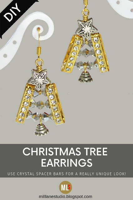 Christmas Tree earrings inspiration sheet.