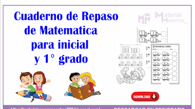 CUADERNO DE REPASO DE MATEMATICA PARA INICIAL Y PRIMARIA