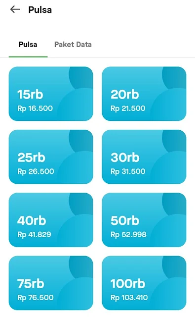 Jualan Pulsa via Gojek