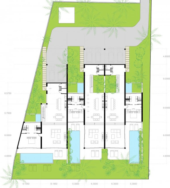 Desain dan Denah Rumah Villa Modern