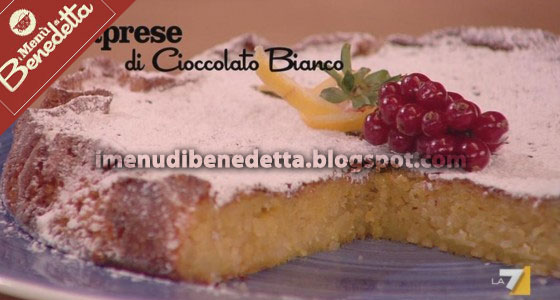 Torta Caprese con Cioccolato Bianco di Benedetta Parodi