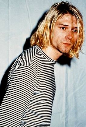 Foto de Kurt Cobain flaco y aflijido