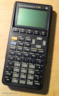 photo of my TI-85 calculator