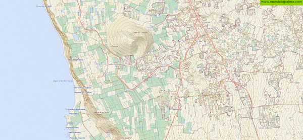 Grafcan actualiza más de 70.000 hectáreas del mapa topográfico de La Palma