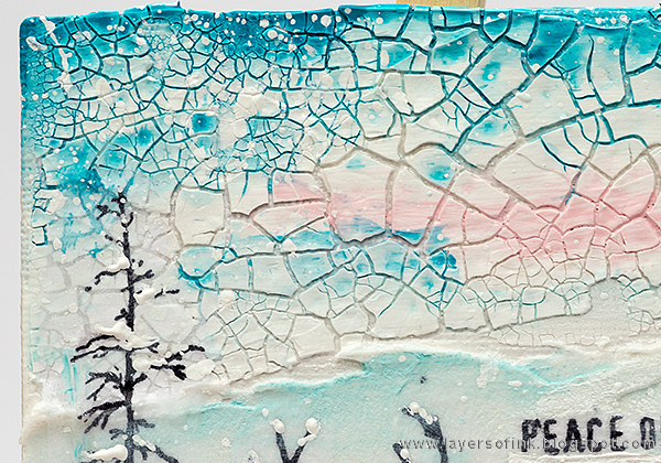 Layers of ink - Winter Deer Canvas Tutorial by Anna-Karin with Tim Holtz STAMPtember exclusives