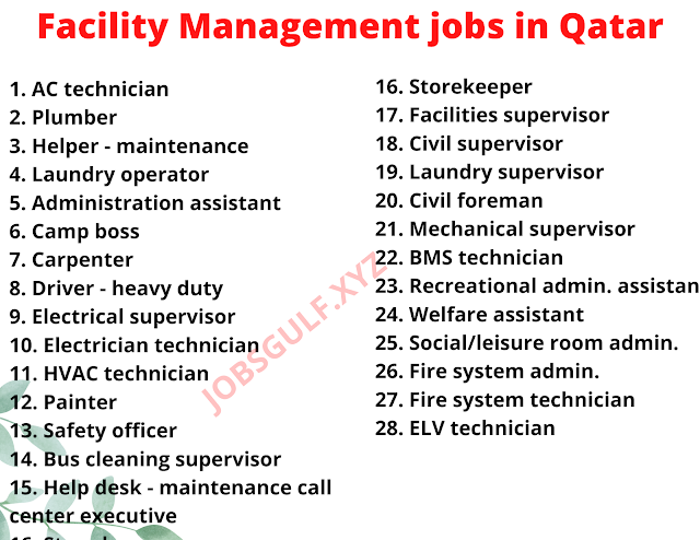 Facility Management jobs in Qatar