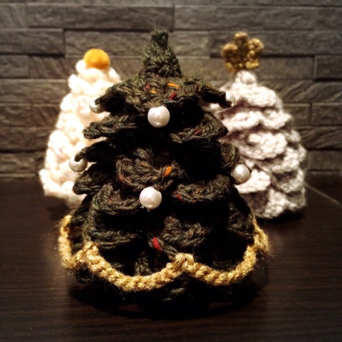 無料編み図 手のひらサイズのクリスマスツリー15 毛糸ズキ 無料編み図 手のひらサイズのクリスマスツリー15 毛糸ズキ