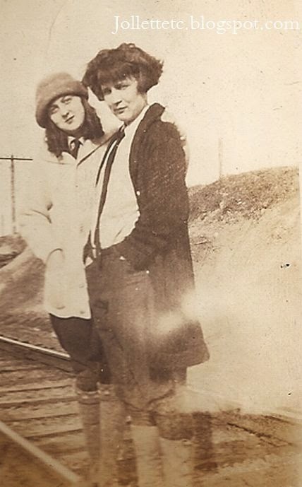 Unknown and Thelma Hockman 1924