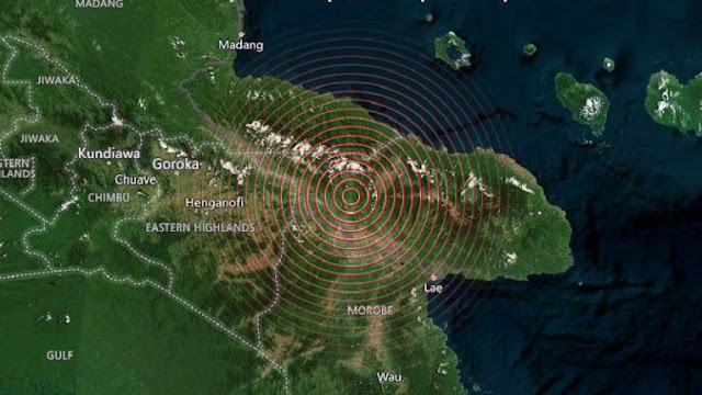7.6 earthquake in Papua New Guinea