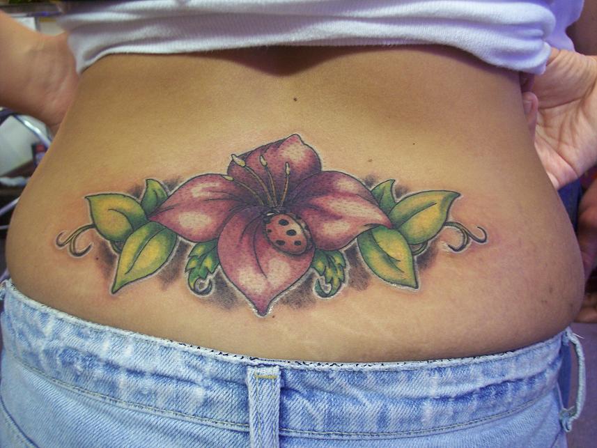 Girls Lower Back Tattoo 2012