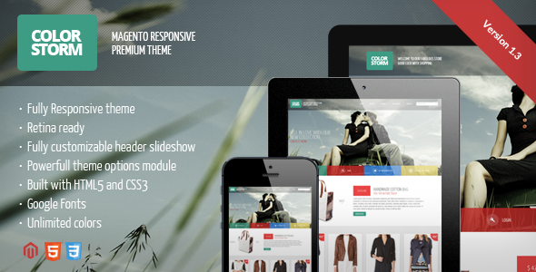 Colorstorm - Responsive&Retina Ready Magento Theme - Magento eCommerce