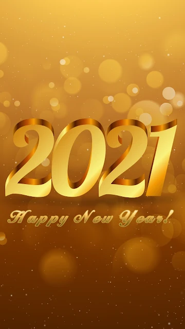 Golden Happy New Year 2021