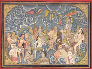 Shiva's marriage party comprising of gods, ghouls, ghosts and goblins 