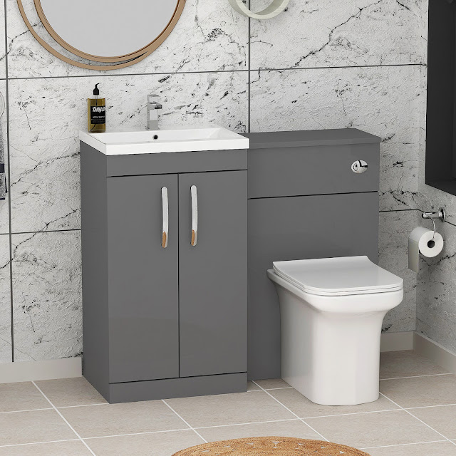 grey sink unit