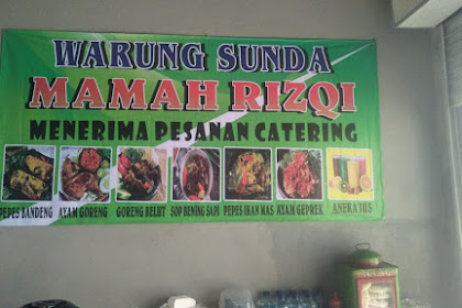 Hub : 08985899909  Warung Sunda Mamah RizQi Josss!! Banget Nyaman Dilidah