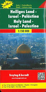 Freytag Berndt Autokarten, Heiliges Land - Israel - Palästina - Maßstab 1:150 000