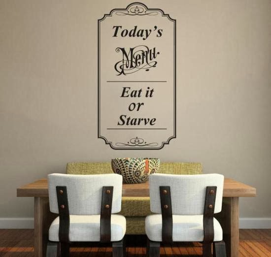 Desain Keren 15 Sticker  Dinding  Untuk Ruang  Makan  Desain 