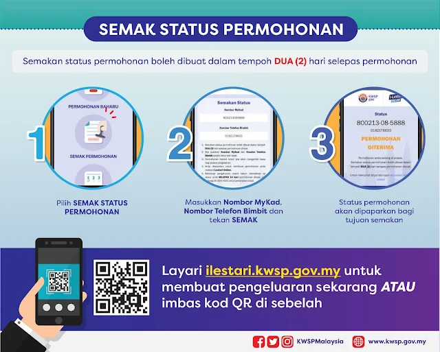 Cara Semak Status Permohonan i-lestari